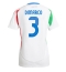 Maillot de football Réplique Italie Federico Dimarco #3 Extérieur Femme Europe 2024 Manche Courte