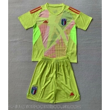 Maillot de football Réplique Italie Gardien de but Domicile Enfant Europe 2024 Manche Courte (+ Pantalon court)