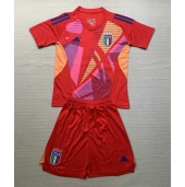 Maillot de football Réplique Italie Gardien de but Extérieur Enfant Europe 2024 Manche Courte (+ Pantalon court)