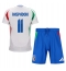 Maillot de football Réplique Italie Giacomo Raspadori #11 Extérieur Enfant Europe 2024 Manche Courte (+ Pantalon court)