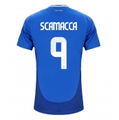 Maillot de football Réplique Italie Gianluca Scamacca #9 Domicile Europe 2024 Manche Courte