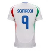 Maillot de football Réplique Italie Gianluca Scamacca #9 Extérieur Europe 2024 Manche Courte