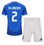 Maillot de football Réplique Italie Giovanni Di Lorenzo #2 Domicile Enfant Europe 2024 Manche Courte (+ Pantalon court)