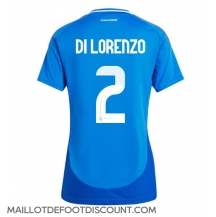 Maillot de football Réplique Italie Giovanni Di Lorenzo #2 Domicile Femme Europe 2024 Manche Courte