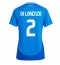 Maillot de football Réplique Italie Giovanni Di Lorenzo #2 Domicile Femme Europe 2024 Manche Courte