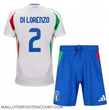 Maillot de football Réplique Italie Giovanni Di Lorenzo #2 Extérieur Enfant Europe 2024 Manche Courte (+ Pantalon court)