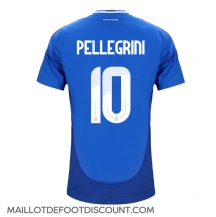 Maillot de football Réplique Italie Lorenzo Pellegrini #10 Domicile Europe 2024 Manche Courte