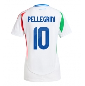 Maillot de football Réplique Italie Lorenzo Pellegrini #10 Extérieur Femme Europe 2024 Manche Courte