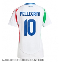 Maillot de football Réplique Italie Lorenzo Pellegrini #10 Extérieur Femme Europe 2024 Manche Courte