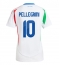 Maillot de football Réplique Italie Lorenzo Pellegrini #10 Extérieur Femme Europe 2024 Manche Courte