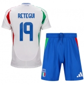 Maillot de football Réplique Italie Mateo Retegui #19 Extérieur Enfant Europe 2024 Manche Courte (+ Pantalon court)