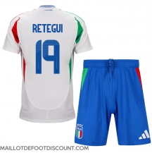 Maillot de football Réplique Italie Mateo Retegui #19 Extérieur Enfant Europe 2024 Manche Courte (+ Pantalon court)