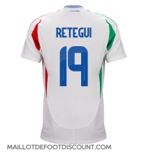 Maillot de football Réplique Italie Mateo Retegui #19 Extérieur Europe 2024 Manche Courte