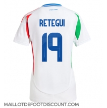 Maillot de football Réplique Italie Mateo Retegui #19 Extérieur Femme Europe 2024 Manche Courte