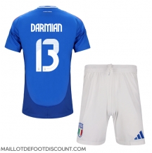 Maillot de football Réplique Italie Matteo Darmian #13 Domicile Enfant Europe 2024 Manche Courte (+ Pantalon court)