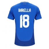 Maillot de football Réplique Italie Nicolo Barella #18 Domicile Europe 2024 Manche Courte