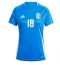 Maillot de football Réplique Italie Nicolo Barella #18 Domicile Femme Europe 2024 Manche Courte