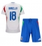 Maillot de football Réplique Italie Nicolo Barella #18 Extérieur Enfant Europe 2024 Manche Courte (+ Pantalon court)