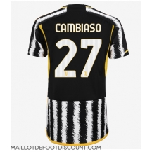 Maillot de football Réplique Juventus Andrea Cambiaso #27 Domicile Femme 2023-24 Manche Courte