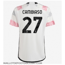 Maillot de football Réplique Juventus Andrea Cambiaso #27 Extérieur 2023-24 Manche Courte