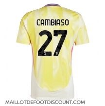 Maillot de football Réplique Juventus Andrea Cambiaso #27 Extérieur 2024-25 Manche Courte