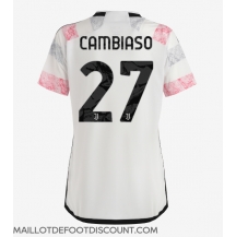 Maillot de football Réplique Juventus Andrea Cambiaso #27 Extérieur Femme 2023-24 Manche Courte