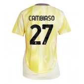 Maillot de football Réplique Juventus Andrea Cambiaso #27 Extérieur Femme 2024-25 Manche Courte