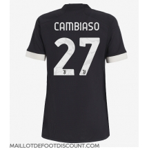 Maillot de football Réplique Juventus Andrea Cambiaso #27 Troisième Femme 2023-24 Manche Courte