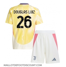 Maillot de football Réplique Juventus Douglas Luiz #26 Extérieur Enfant 2024-25 Manche Courte (+ Pantalon court)