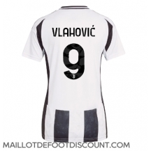 Maillot de football Réplique Juventus Dusan Vlahovic #9 Domicile Femme 2024-25 Manche Courte