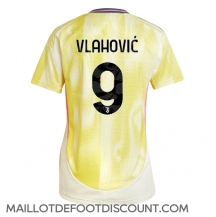 Maillot de football Réplique Juventus Dusan Vlahovic #9 Extérieur Femme 2024-25 Manche Courte