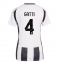 Maillot de football Réplique Juventus Federico Gatti #4 Domicile Femme 2024-25 Manche Courte