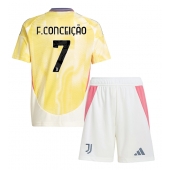 Maillot de football Réplique Juventus Francisco Conceicao #7 Extérieur Enfant 2024-25 Manche Courte (+ Pantalon court)