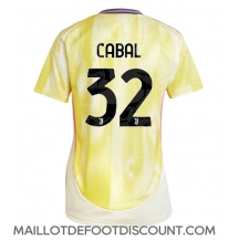 Maillot de football Réplique Juventus Juan Cabal #32 Extérieur Femme 2024-25 Manche Courte