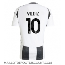 Maillot de football Réplique Juventus Kenan Yildiz #10 Domicile 2024-25 Manche Courte