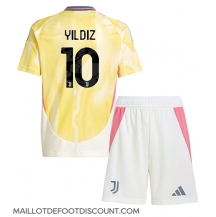 Maillot de football Réplique Juventus Kenan Yildiz #10 Extérieur Enfant 2024-25 Manche Courte (+ Pantalon court)