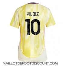 Maillot de football Réplique Juventus Kenan Yildiz #10 Extérieur Femme 2024-25 Manche Courte