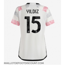 Maillot de football Réplique Juventus Kenan Yildiz #15 Extérieur Femme 2023-24 Manche Courte