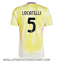 Maillot de football Réplique Juventus Manuel Locatelli #5 Extérieur 2024-25 Manche Courte