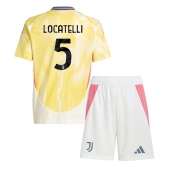 Maillot de football Réplique Juventus Manuel Locatelli #5 Extérieur Enfant 2024-25 Manche Courte (+ Pantalon court)