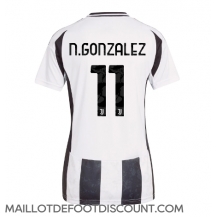 Maillot de football Réplique Juventus Nicolas Gonzalez #11 Domicile Femme 2024-25 Manche Courte