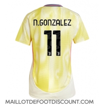 Maillot de football Réplique Juventus Nicolas Gonzalez #11 Extérieur Femme 2024-25 Manche Courte