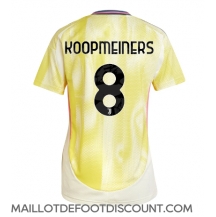 Maillot de football Réplique Juventus Teun Koopmeiners #8 Extérieur Femme 2024-25 Manche Courte