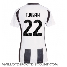 Maillot de football Réplique Juventus Timothy Weah #22 Domicile Femme 2024-25 Manche Courte