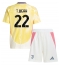 Maillot de football Réplique Juventus Timothy Weah #22 Extérieur Enfant 2024-25 Manche Courte (+ Pantalon court)