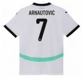 Maillot de football Réplique L'Autriche Marko Arnautovic #7 Extérieur Europe 2024 Manche Courte