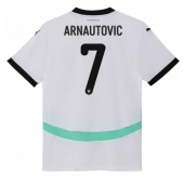 Maillot de football Réplique L'Autriche Marko Arnautovic #7 Extérieur Femme Europe 2024 Manche Courte