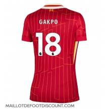 Maillot de football Réplique Liverpool Cody Gakpo #18 Domicile Femme 2024-25 Manche Courte