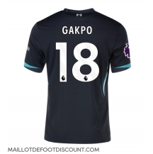 Maillot de football Réplique Liverpool Cody Gakpo #18 Extérieur 2024-25 Manche Courte