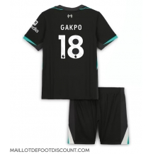 Maillot de football Réplique Liverpool Cody Gakpo #18 Extérieur Enfant 2024-25 Manche Courte (+ Pantalon court)